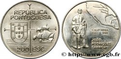 PORTUGAL 200 Escudos João Rodrigues Cabrilho, carte de l’Amérique du Nord 1992 Lisbonne