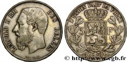 BELGIQUE 5 Francs Léopold II 1869 