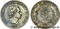 ITALIEN - KÖNIGREICH SARDINIEN 5 Lire Charles Félix 1830 Gênes