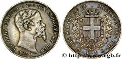 ITALIA - REINO DE CERDEÑA 1 Lire Victor Emmanuel II 1860 Milan