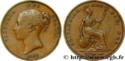 REGNO UNITO 1 Penny Victoria “tête jeune” 1841 
