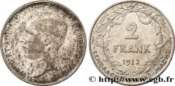 BELGIUM 2 Francs Albert Ier légende flamande 1912 