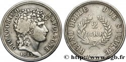 ITALIEN - KÖNIGREICH NEAPEL - JOACHIM MURAT 2 Lire 1813  fSS 