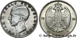 YUGOSLAVIA 20 Dinara Pierre II 1938 Belgrade