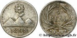 GUATEMALA 1/4 Real 1898 