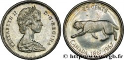 CANADA 25 Cents centenaire de la Confédération 1967 Ottawa
