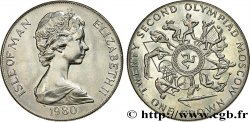 ISOLA DI MAN 1 Crown Elisabeth II 22e Olympiades de Moscou 1980 