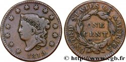 VEREINIGTE STAATEN VON AMERIKA 1 Cent “Matron Head” variété à petite date 1819 Philadelphie
