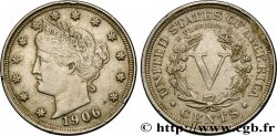 ÉTATS-UNIS D AMÉRIQUE 5 Cents Liberty Nickel 1906 Philadelphie