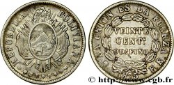 BOLIVIA 20 Centavos 1875 Potosi