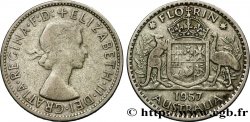 AUSTRALIE 1 Florin Elisabeth II 1957 Melbourne