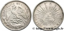MÉXICO 1 Peso aigle / bonnet phrygien et rayons 1900 Mexico