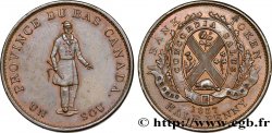 CANADA 1/2 Penny Province du Bas Canada 1837 Boulton & Watt