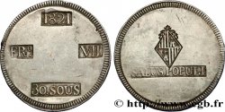 SPANIEN - BALEARISCHE INSELN 30 Sous ou Duro Ferdinand VII 1821  Majorque SS 