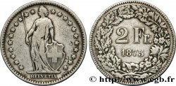 SCHWEIZ 2 Francs Helvetia 1875 Berne