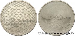 SVIZZERA  5 Francs Jeux Olympiques, colombe et anneaux 1988 Berne - B
