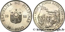 PHILIPPINES 10 Piso 2e anniversaire de le Révolution des Philippines 1988 