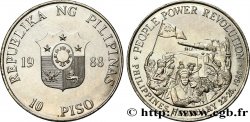 FILIPINAS 10 Piso 2e anniversaire de le Révolution des Philippines 1988 