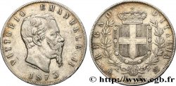 ITALIE 5 Lire Victor Emmanuel II 1873 Milan