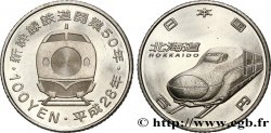 JAPON 100 Yen 50e anniversaire du Shinkansen : Hokkaido Shinkansen an 28 2016 