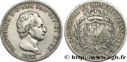 ITALIEN - KÖNIGREICH SARDINIEN 5 Lire Charles-Félix 1827 Turin