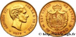 ESPAGNE 25 Pesetas Alphonse XII 1879 Madrid