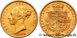 REINO UNIDO 1/2 Souverain Victoria 1874 Londres