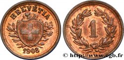 SUISSE 1 Centime Croix Suisse 1908 Berne