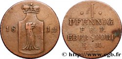 GERMANY - REUSS 4 Pfenning 1812  XF 