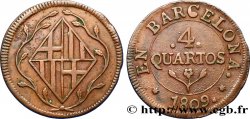 SPAIN - FRENCH OCCUPATION OF BARCELONA 4 Quartos 1809  MBC 