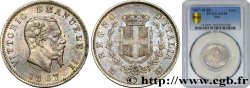 ITALIA - REINO DE ITALIA - VÍCTOR-MANUEL II 1 Lire  1867 Milan