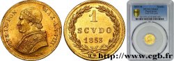VATICAN - PIUS IX (Giovanni Maria Mastai Ferretti) 1 scudo or 1853 Rome