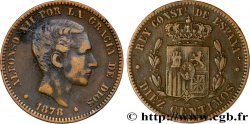 SPAIN 10 Centimos Alphonse XII 1878 Oeschger Mesdach & CO