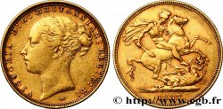 AUSTRALIA - VICTORIA 1 Souverain type Saint-Georges 1887 Melbourne