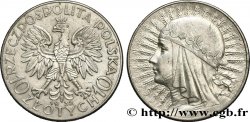 POLOGNE 10 Zlotych reine Jadwiga 1932 Varsovie TTB 