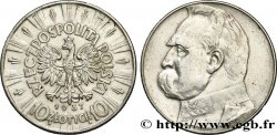 POLEN 10 Zlotych aigle / Maréchal Pilsudski 1937 Varsovie