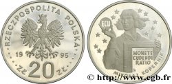 POLEN 20 Zlotych proof Nicolas Copernic tenant l’ECU 1995 Varsovie