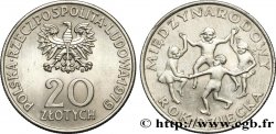 POLONIA 20 Zlotych aigle / année internationale de l’enfance 1979 Varsovie