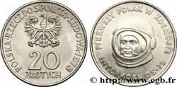 POLEN 20 Zlotych 1er cosmonaute polonais 1978 Varsovie