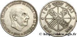ESPAGNE 100 Pesetas Francisco Franco (1968 dans les étoiles) 1966 