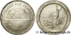 BELGIQUE 5 Vooruit (jeton pour le pain) 1921 