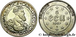 BELGIQUE 5 Ecu Charles Quint 1987 