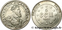 BELGIQUE 5 Ecu Charles Quint 1987 
