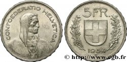SUIZA 5 Francs Berger des alpes 1954 Berne