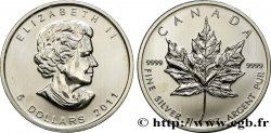 CANADA 5 Dollars (1 once) Proof feuille d’érable 2011 