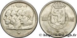 BÉLGICA 100 Francs bustes des quatre rois de Belgique, légende flamande 1949 