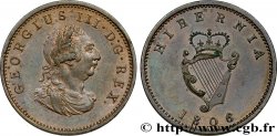 IRLANDA 1 Farthing Georges III 1806 