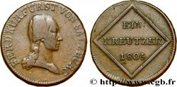 AUTRICHE - SALZBOURG - FERDINAND Ier 1 Kreutzer 1805 Salzbourg TB+ 