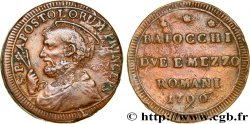 VATICAN AND PAPAL STATES 2 1/2 Baiocchi St Pierre 1796 Rome