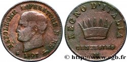 ITALIE - ROYAUME D&nbsp;ITALIE - NAPOLÉON Ier Centesimo Napoléon Empereur et Roi d’Italie, 1er type 1807 Milan
